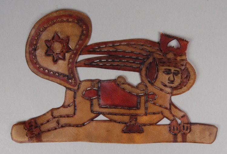 Buraq leather shadow puppet